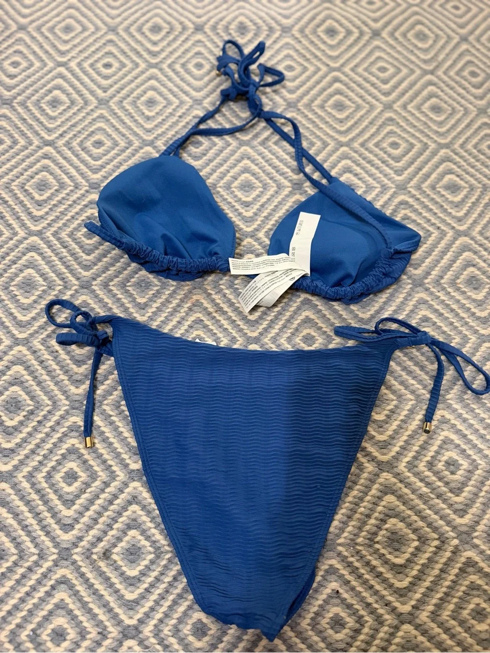 Abercrombie & Fitch Women’s Tie-Front Triangle Bikini Top and Cheeky Bottom
